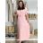 Women's Long Chiffon Short Sleeve Dress (S/M ONE SIZE) ITALIAN FASHION IMWGS231048