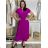 Women's Long Chiffon Short Sleeve Dress (S/M ONE SIZE) ITALIAN FASHION IMWGS231048