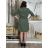 Women's Long Chiffon Short Sleeve Dress (S/M ONE SIZE) ITALIAN FASHION IMWGS231048