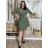 Women's Long Chiffon Short Sleeve Dress (S/M ONE SIZE) ITALIAN FASHION IMWGS231048