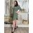 Women's Long Chiffon Short Sleeve Dress (S/M ONE SIZE) ITALIAN FASHION IMWGS231048