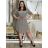 Women's Long Chiffon Short Sleeve Dress (S/M ONE SIZE) ITALIAN FASHION IMWGS231048
