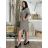 Women's Long Chiffon Short Sleeve Dress (S/M ONE SIZE) ITALIAN FASHION IMWGS231048