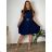Summer pleated dress, short sleeves, women's oversized (50/52/54 ONE SIZE) ITALIAN FASHION IM425410
