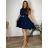 Summer pleated dress, short sleeves, women's oversized (50/52/54 ONE SIZE) ITALIAN FASHION IM425410