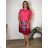 Women's Long Chiffon Short Sleeve Dress (S/M ONE SIZE) ITALIAN FASHION IMWGM23456