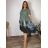 Women's Long Chiffon Short Sleeve Dress (S/M ONE SIZE) ITALIAN FASHION IMWGM23456