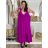 Long casual short sleeve women's dress, oversized (42/44/46 ONE SIZE) ITALIAN FASHION IMD2525370