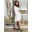 Women's long sleeve tunic (S/M/L ONE SIZE) ITALIAN FASHION IMWCP25NEAPOL S / M / L white