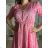 Women's long sweatpants (S/M/L ONE SIZE) ITALIAN FASHION IMWGS25008 S / M / L pink