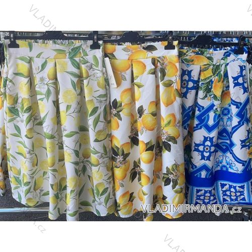 Women's medium-length lemon skirt (S/M/L ONE SIZE) ITALIAN FASHION IMM25m4911