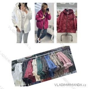 Autumn jacket with hood, zipper, long sleeves, women's (S/M/L ONE SIZE) ITALIAN FASHION IMWDV252603