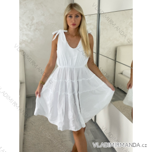 Women's short sleeve summer casual dress (S/M/L ONE SIZE) ITALIAN FASHION IMWGB25022