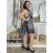 Women's Light Knitted Long Sleeve Sweater (L/XL ONE SIZE) ITALIAN FASHION IM723GALA S / M blue