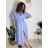 Women's long summer short sleeve dress (S/M/L ONE SIZE) ITALIAN FASHION IMC25197