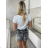 T-shirt short sleeve women (UNI S-M) ITALIAN FASHION IMM20330 S / M / L white