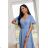 Women's Strapless Long Satin Party Dress (34-42) POLISH FASHION PMLEL24NATHALIE Light blue S
