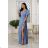 Women's Strapless Long Satin Party Dress (34-42) POLISH FASHION PMLEL24NATHALIE Light blue S