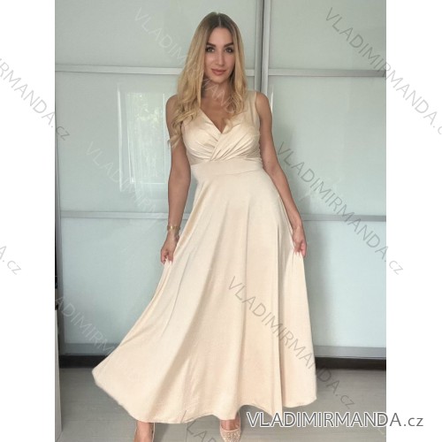 Women's Elegant Sleeveless Sheath Dress (S-XL) ITALIAN FASHION IMHMS23118 -   beige -   S / M