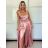 Women's Long Strapless Sequin Party Dress (S/M ONE SIZE) ITALIAN FASHION IMPSH233348