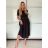 Women's short sleeve summer casual dress (S/M/L ONE SIZE) ITALIAN FASHION IMWGB25022