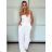 Women's short sleeve summer casual dress (S/M/L ONE SIZE) ITALIAN FASHION IMWGB25022 -   white -   S / M