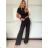 Women's summer top (UNI S / M) ITALIAN FASHION IMM20396 -   black -   S / M