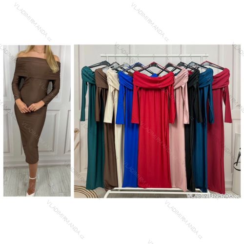 Women's short sleeve summer casual dress (S/M/L ONE SIZE) ITALIAN FASHION IMWGB25022