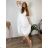 Women's short sleeve summer casual dress (S/M/L ONE SIZE) ITALIAN FASHION IMWGB25022