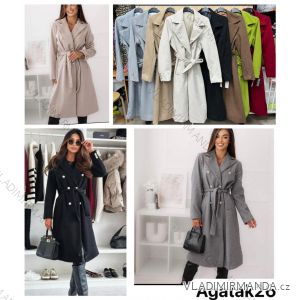 Autumn coat with belt, long sleeves, women's (S/M/L ONE SIZE) INDIAN FASHION IMWKA252687
