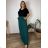 Elegant trousers with belt for women (S/M/L ONE SIZE) ITALIAN FASHION IM425057