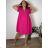 Women's Plus Size Long Warm Long Sleeve Dress (50/52/54 ONE SIZE) ITALIAN FASHION IM424636 46/48/50 beige