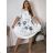 Women's Plus Size Long Warm Long Sleeve Dress (50/52/54 ONE SIZE) ITALIAN FASHION IM424636  green khaki