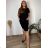 Women's long summer oversize pants (S/M/L ONE SIZE) ITALIAN FASHION IM425271  black