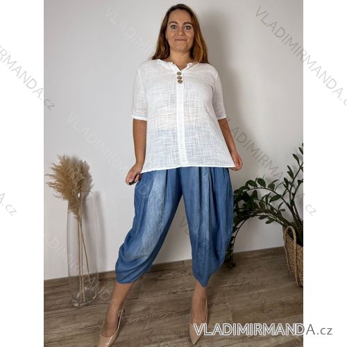 Summer shirt women's dress (uni s / m) ITALIAN MODA IM719330  white