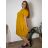 Summer dress oval short sleeve women's oversized (50/52/54 ONE SIZE) ITALIAN FASHION IM425011
