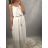 Women's long summer sleeveless dress (UNI SM) ITALIAN MODE IMD20200IM4 white S / M