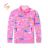 Warm, long-sleeved zip-up sweatshirt for children's girls (98-128) KUGO GM8661