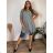 Striped shirt 3/4 long sleeve women (uni xs-m) (uni XL/XXL) ITALSKÁ MODA IM120162 44/46/48 beige