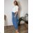 Women's Summer Long Harem Pants (42/44/46 ONE SIZE) ITALIAN FASHION IM424361 50/52/54 blue