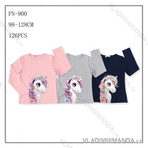 Long sleeve T-shirt for children's girls (98-128) SEZON SEZ25FN900