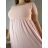 Summer dress oval short sleeve women's oversized (50/52/54 ONE SIZE) ITALIAN FASHION IM425011