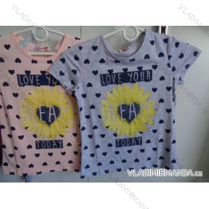 T-shirt short sleeve for children and adolescent girls (116-146) GLASS BEAR C-2198
