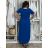 Women's Long Sleeved Short Sleeve Dress Plus Size (M / L / XL / 2XL ONE SIZE) ITALIAN FASHION IMD22489 XL/2XL black