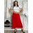 Women's long summer oversize pants (S/M/L ONE SIZE) ITALIAN FASHION IM425271 S / M / L red