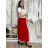 Skirt summer 3/4 long ladies (uni sl) ITALIAN Fashion IM717096 S / M / L red