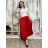 Women's Long Satin Pleated Skirt (S/M ONE SIZE) ITALIAN FASHION IMM22FS22091