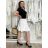 Šaty elegantní košilové dlouhý rukáv dámské (S/M ONE SIZE) ITALSKÁ MÓDA IMWY21734 S / M / L beige