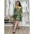 Women's Summer 3/4 Long Sleeve Dress (S/M ONE SIZE) INDIAN FASHION IMPEM23CA772 S / M / L dark blue