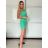 Šaty pouzdrové společenské elegantní bez rukávů dámské (S-2XL) ITALSKÁ MÓDA IMM211077A light green M